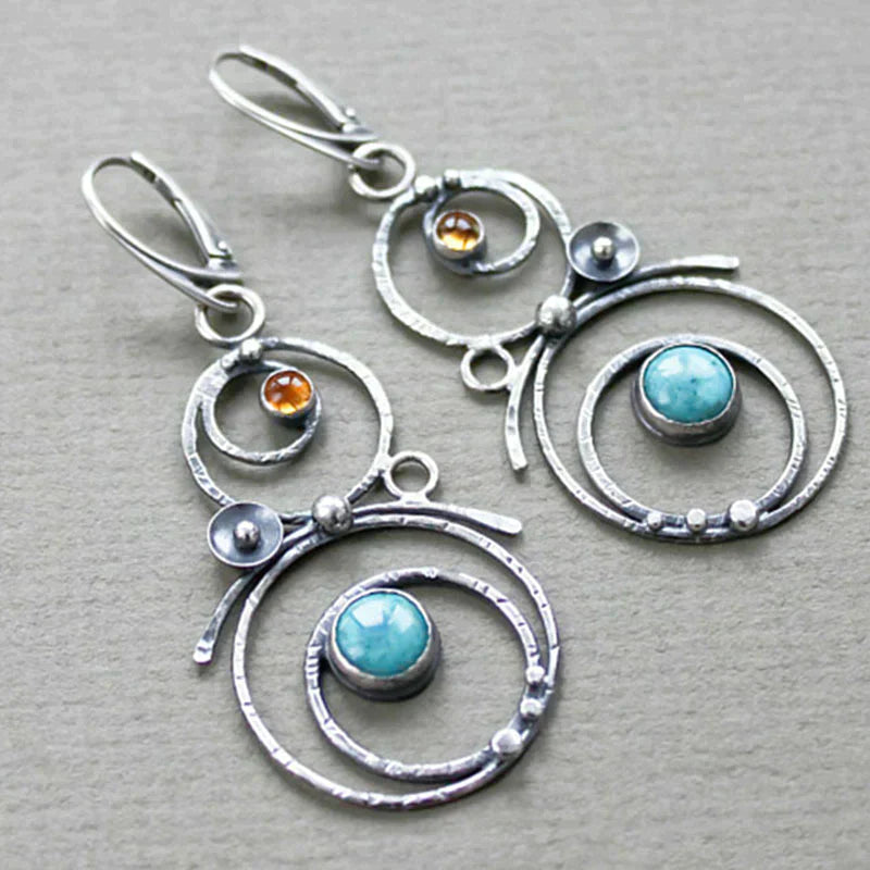 Aretes Piedra Azul