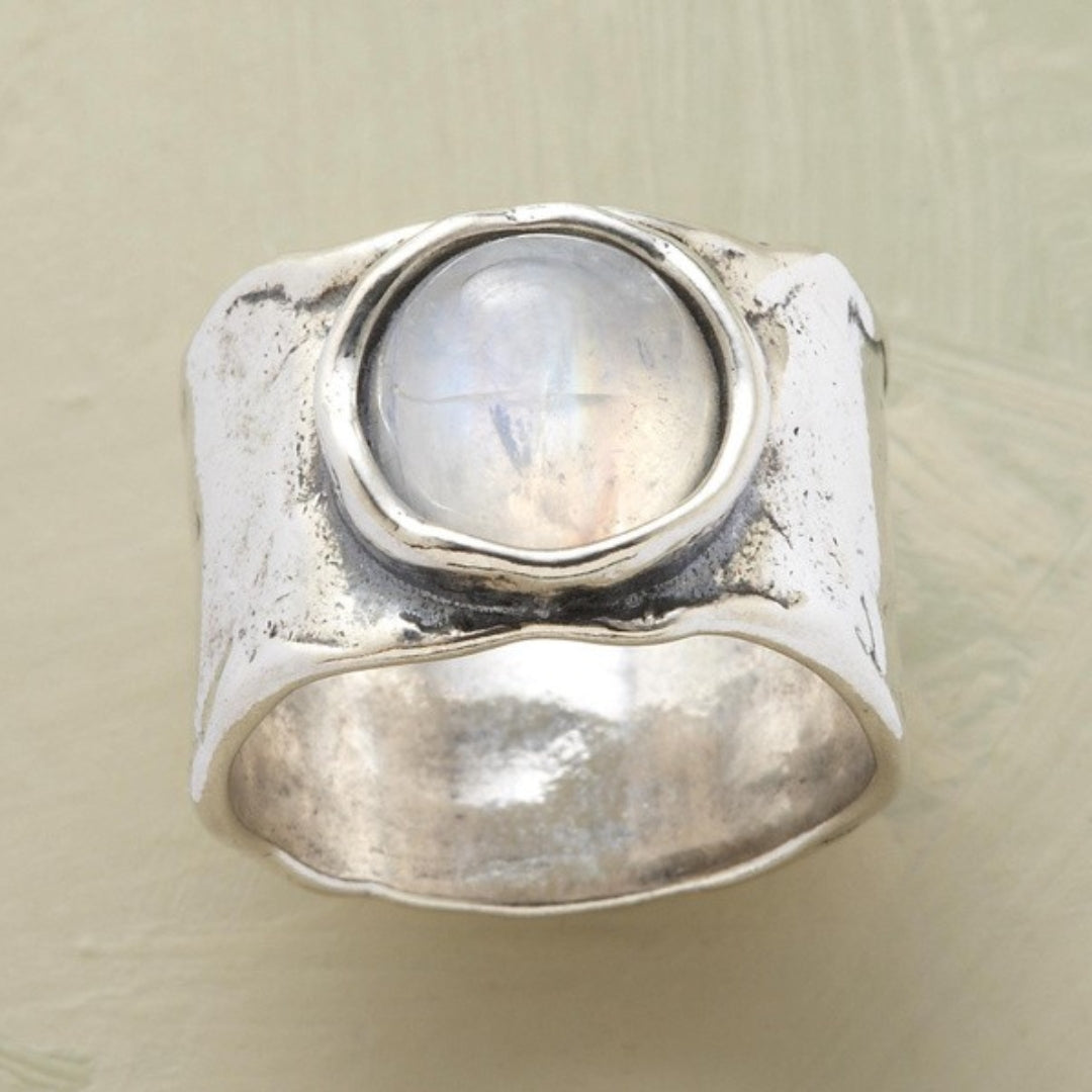 Anillo Piedra Lunar Boho