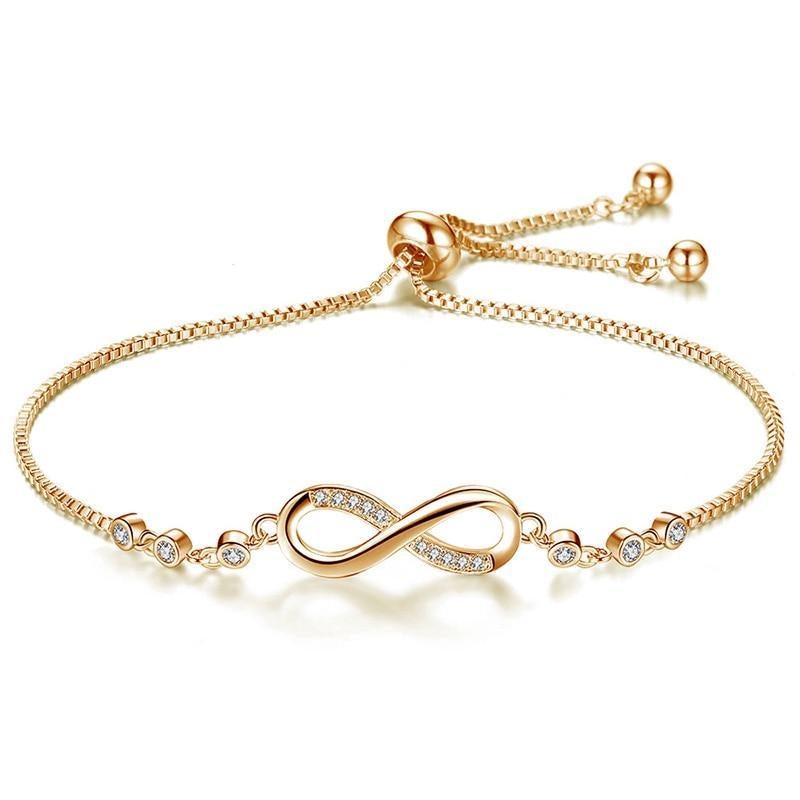 Pulsera Infinito Ajustable en Plata