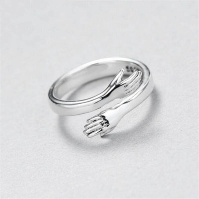 Anillo Abrazo Ajustable en Plata