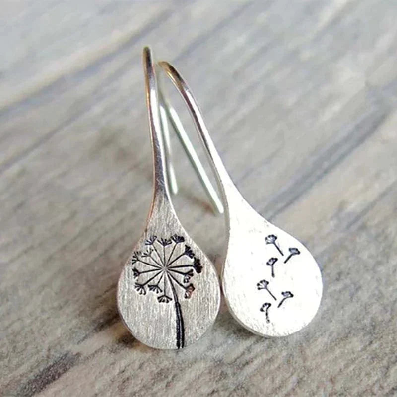 Aretes de Flores Vintage en Plata 925