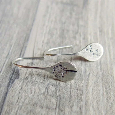 Aretes de Flores Vintage en Plata 925