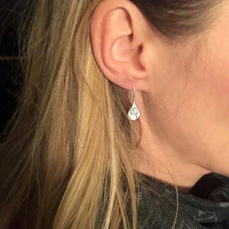 Aretes de Flores Vintage en Plata 925
