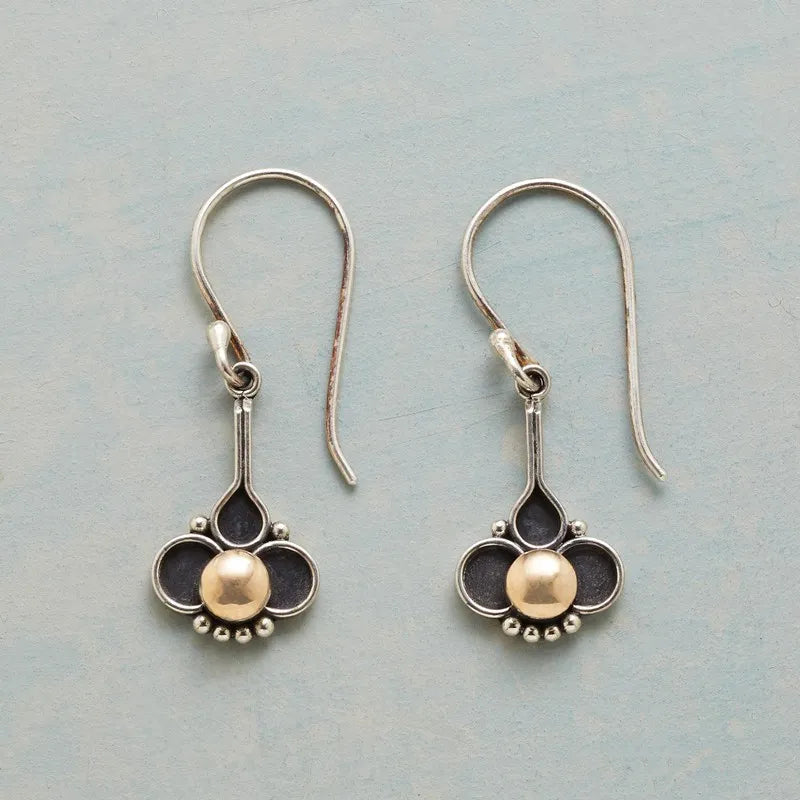Aretes Vintage con Perlas en Plata